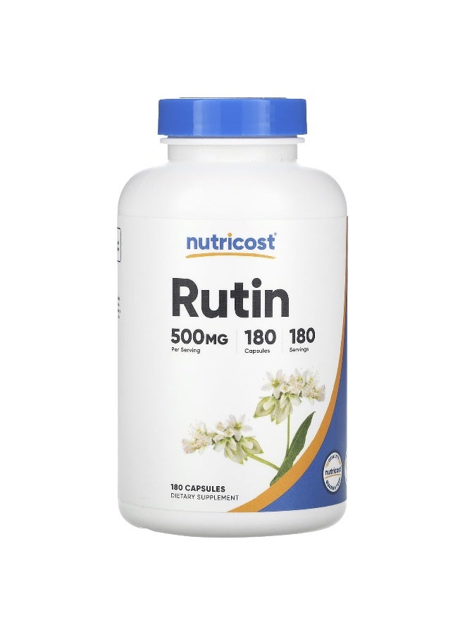 Nutricost, Rutin, 500 mg, 180 Capsules (Packaging may vary) - Image 1