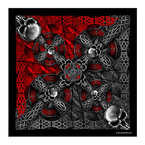 Hot Leathers UnisexAdult Celtic Cross Bandana Multicolor 21 x 21 - Image 1