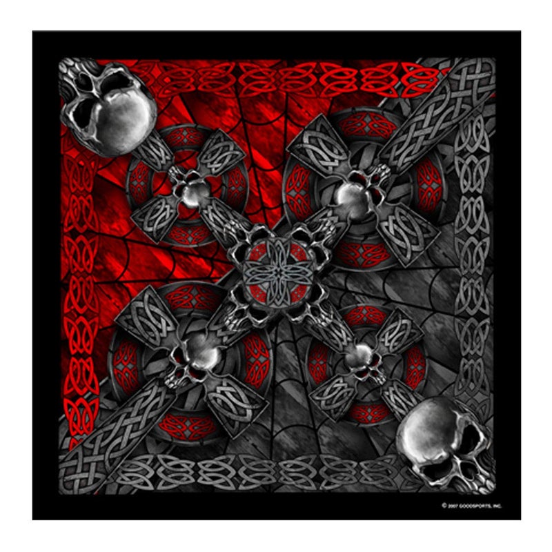 Hot Leathers UnisexAdult Celtic Cross Bandana Multicolor 21 x 21 - Image 3