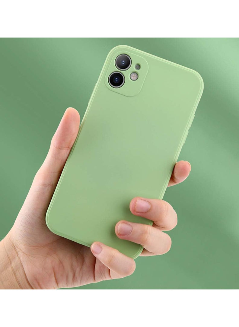 رفع القضية متوافق مع حافظة iPhone 12 مقاس 6.1 بوصة، سيليكون سائل ممتاز [حماية الكاميرا] [بطانة ناعمة من الألياف الدقيقة المضادة للخدش] غطاء هاتف نحيف واقٍ مقاوم للصدمات لهاتف iPhone 12، أخضر - Image 2