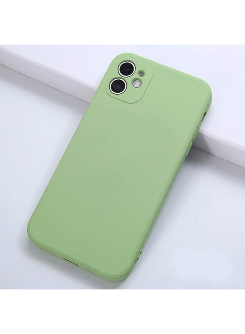 رفع القضية متوافق مع حافظة iPhone 12 مقاس 6.1 بوصة، سيليكون سائل ممتاز [حماية الكاميرا] [بطانة ناعمة من الألياف الدقيقة المضادة للخدش] غطاء هاتف نحيف واقٍ مقاوم للصدمات لهاتف iPhone 12، أخضر - Image 4