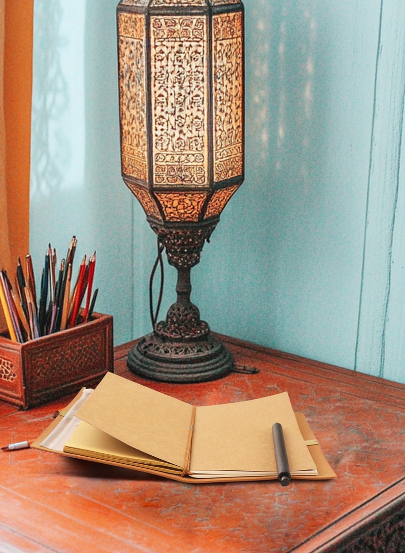 GALADUNE Leather Diary, Islamic Style Journal, School Notes, Travel, Business, Alhamdulillah Calligraphy  - Image 2