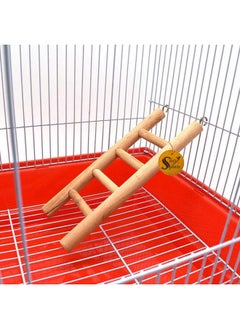 Sage Square Playful Natural Wooden Climbing Ladder Toy for Exercise & Fun || with Hooks || for Hamsters, Sugar Glider, Dwarf, Rat, Mice, Gerbil || 3 Stairs / 18.5cm - pzsku/ZAFC010D399730BD4D30FZ/45/_/1736426692/e489e2c9-86d4-4bd3-bca5-832a543db320