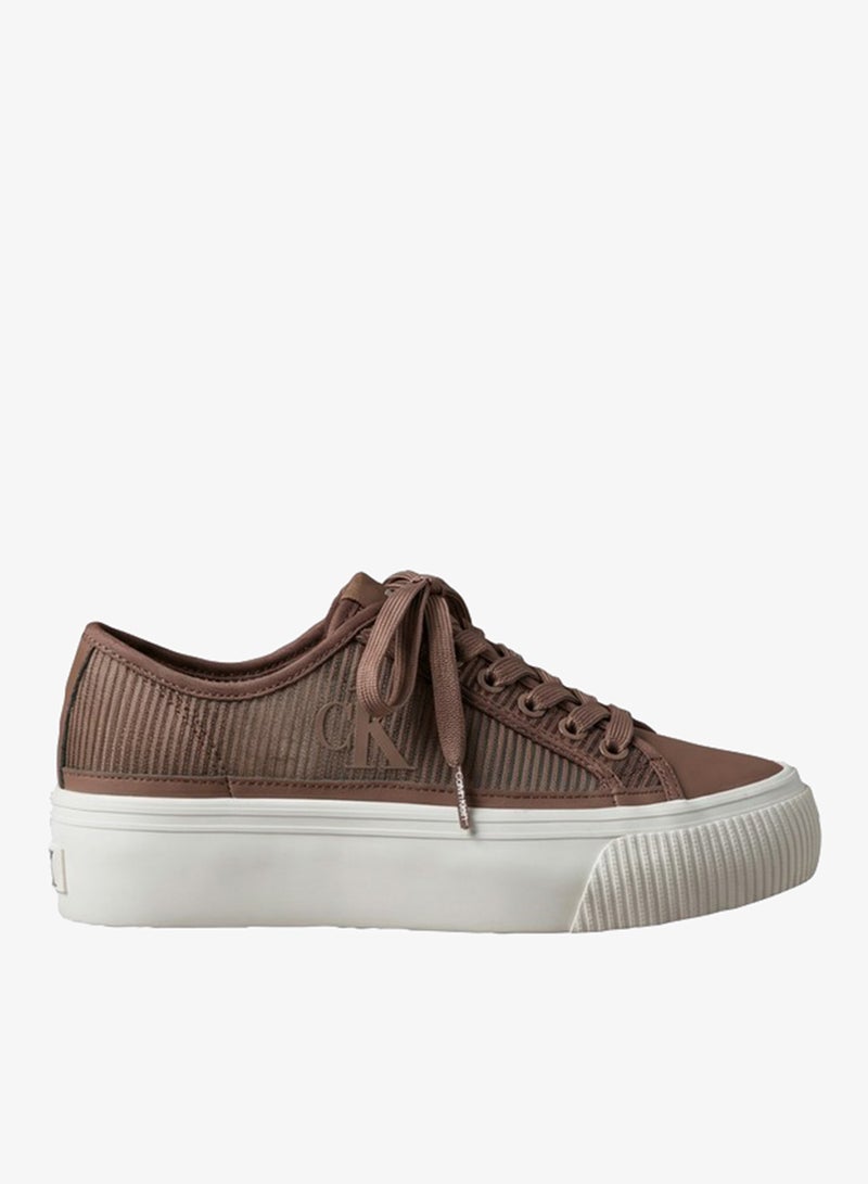 CALVIN KLEIN Stripe Knit Vulcanised Flatform Trainers - Image 1