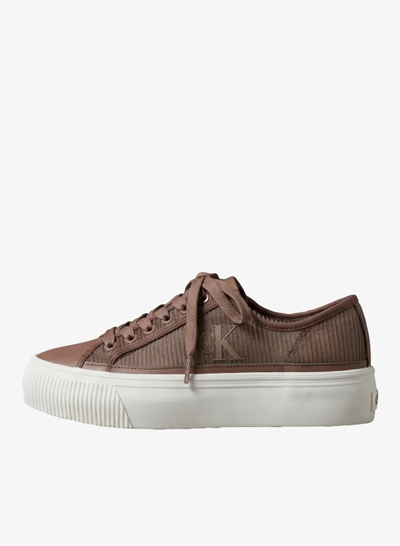 Calvin Klein Stripe Knit Vulcanised Flatform Trainers