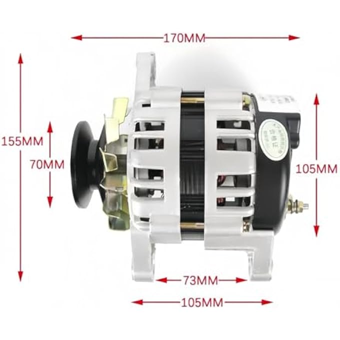 OLONETO 1500W Permanent Magnet Brushless AC Generator, 110V/220V, Pure Copper Wire, Small Stable Voltage Power Generator - Image 3