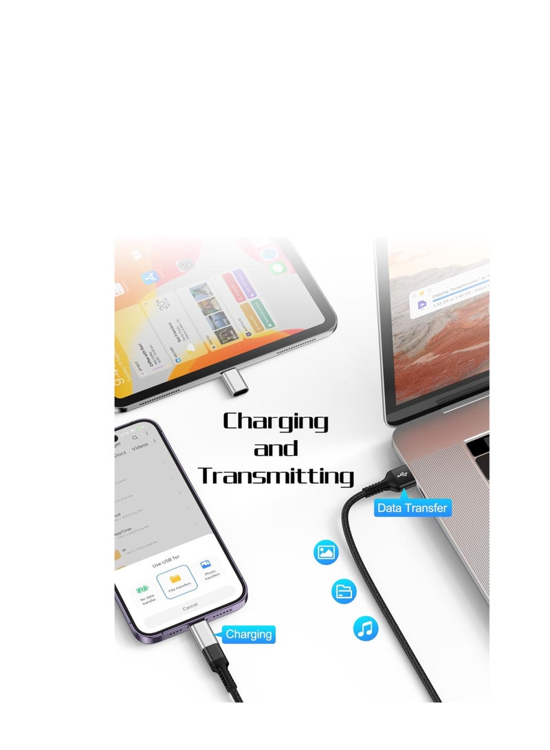 Terabyte [2-Pack] USB C to Lightning Adapter, Type C to Lightning Adapter Support PD Fast Charging & Data Sync – Compatible with iPhone 14/13/12/11/X/XR Pro, iPad, AirPods - Image 2