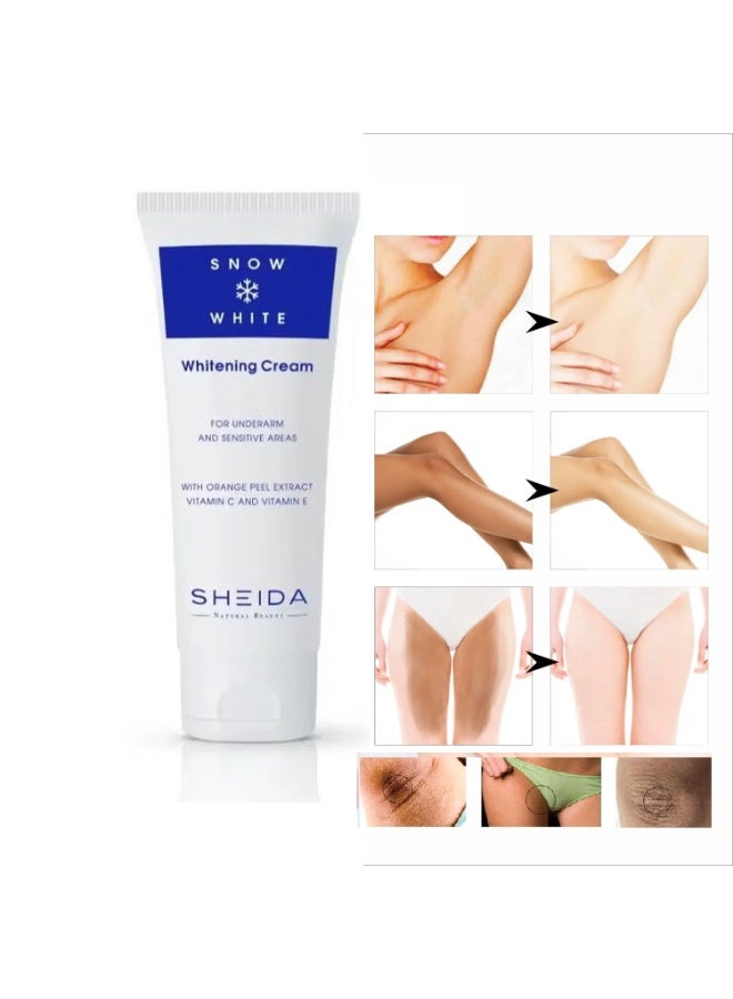 SHEIDA Snow White Whitening Cream For Underam And Sensitive Areas 75 Ml - Image 1