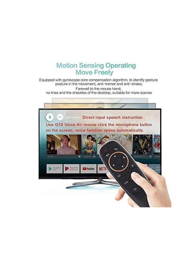SCIENISH G10 Voice Air Mouse 2.4GHz Wireless Voice Smart Remote Control for Android TV Box, PC, Laptop  - Image 2