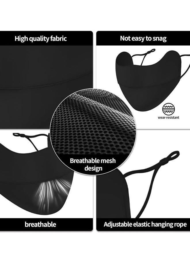 2 PCS UV Face Mask Sun Protection,UPF 50+Blocks 95% of UVA/UVB Rays,UV Face Mask for Women Washable Reusable（Gray） - Image 2