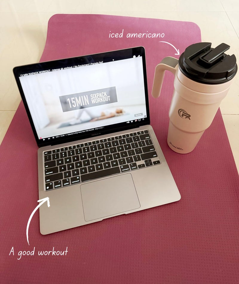 Primalite 1200ML Stainless Steel Insulated Tumbler with Handle | 2-in-1 Straw & Flip Lid | 40oz Travel Mug Bottle for Hot, Cold Drink | Fits in Car CupHolder for Water, Iced Tea, Coffee- Rose Quartz - Image 3