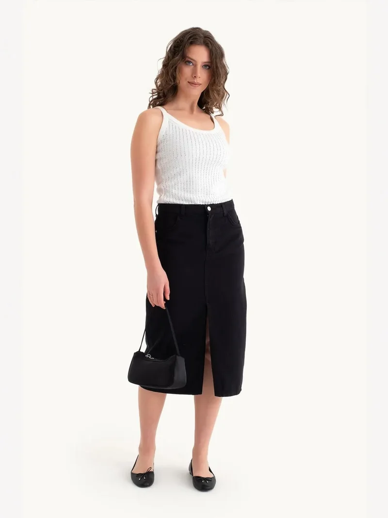 HICCUP Scoop Neck Ribbed Tank top