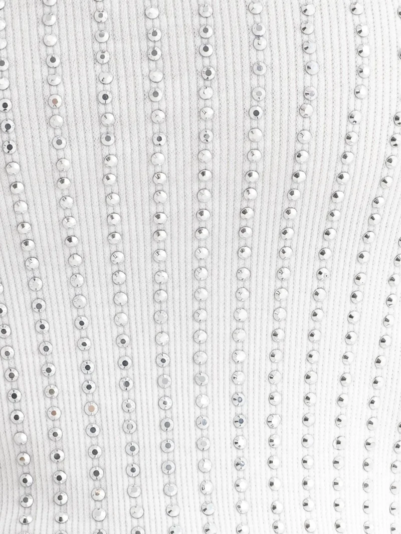 Hiccup White Scoop Neck Ribbed Tank top for Women | Best Price UAE