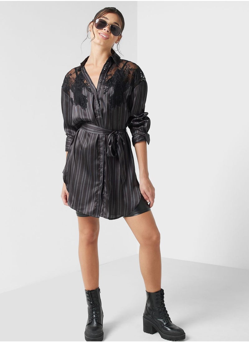 TOPSHOP Button Down Front Knot Shirt  - Image 5