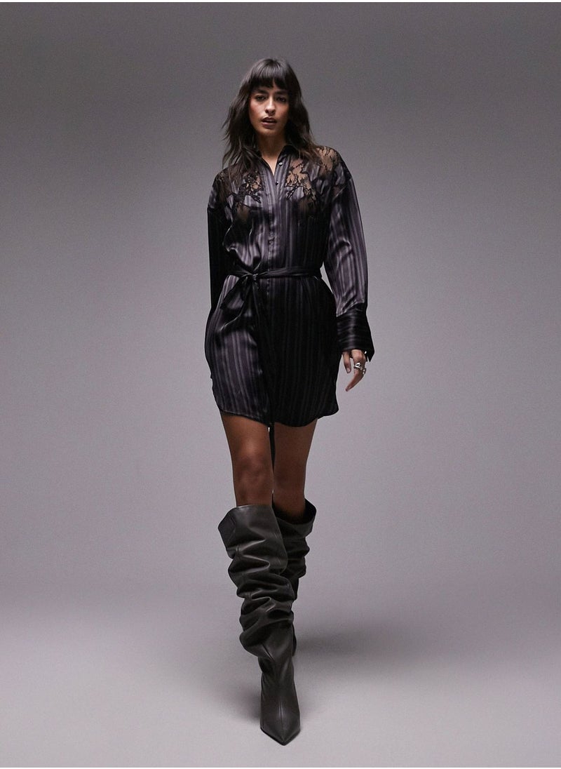TOPSHOP Button Down Front Knot Shirt  - Image 4