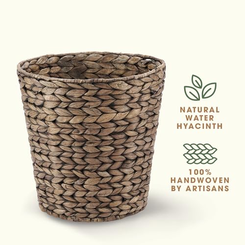 84ECO 2-Pack Black Wicker Trash Cans - Image 4