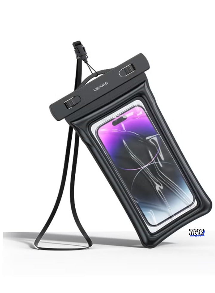 TIGER 7 Inch Mobile Phone Waterproof Bag – Floating Airbag Swimming Pouch, Phone Protective Case for Outdoor, Beach, Pool, and Water Sports - Image 2