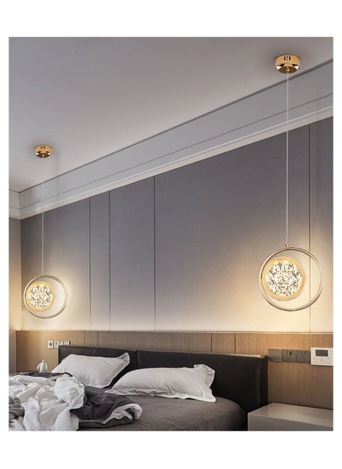 Luxurious Crystal Chandelier with Single Circular Base
