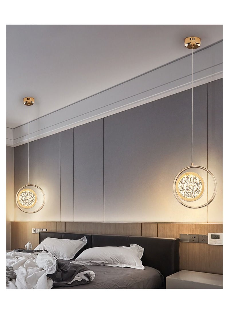 Luxurious Crystal Chandelier with Single Circular Base