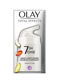 Olay Night Moisturiser Total Effects 7in 1 Anti-Ageing White 50grams  - Image 1