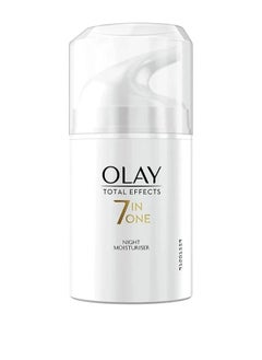 Olay Night Moisturiser Total Effects 7in 1 Anti-Ageing White 50grams  - Image 2