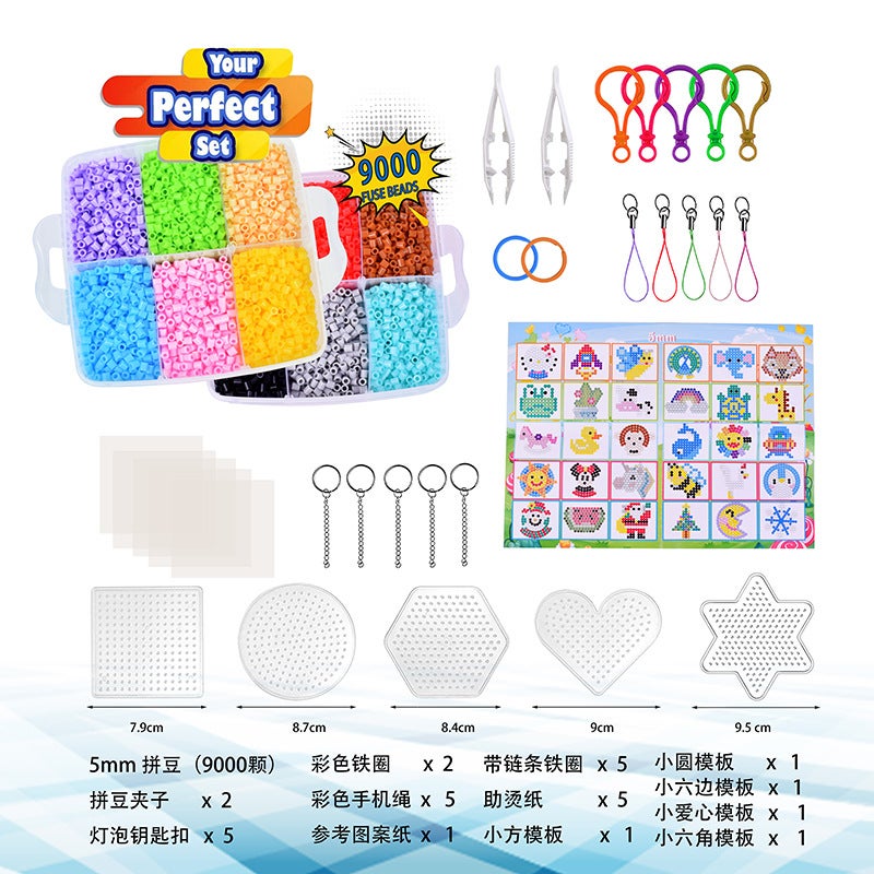 Doudou Melting Beads Fuse Beads Bean Ironing Beads Small Three-Layer Storage Box Children'S Handmade Diy Toy Manufacturer - Image 1