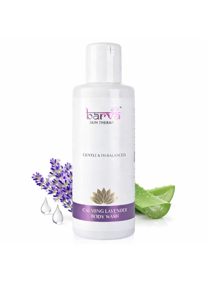 Barva Calming Lavender Body Wash 200ml | With Aloe Vera | Relaxing & Moisturizing Shower Gel | Gentle Cleansing for All Skin Types - Image 1