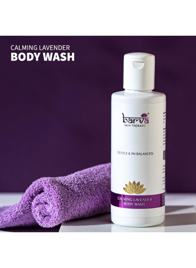 Barva Calming Lavender Body Wash 200ml | With Aloe Vera | Relaxing & Moisturizing Shower Gel | Gentle Cleansing for All Skin Types - Image 4