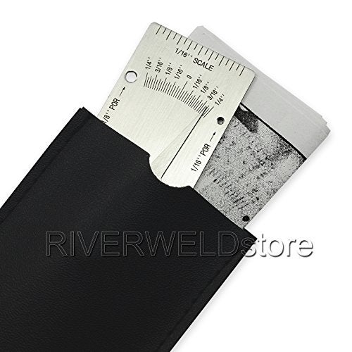 RIVERWELD V-WAC Single Weld Gage Welding Inspection Thread Gauge Checks 1/4 Inch Undercuts Pits Crown Height Porosity Pits - Image 4
