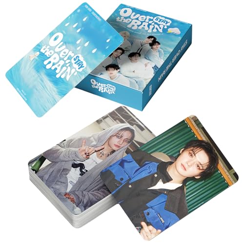 PYAJUU Stray Kids Photocards KPOP Stay Over The Rain Album Cards 55PCS Stray Kids 5th FanClub Photo Cards Giant Album HOP Greeting Card Straykids Merch - Image 4