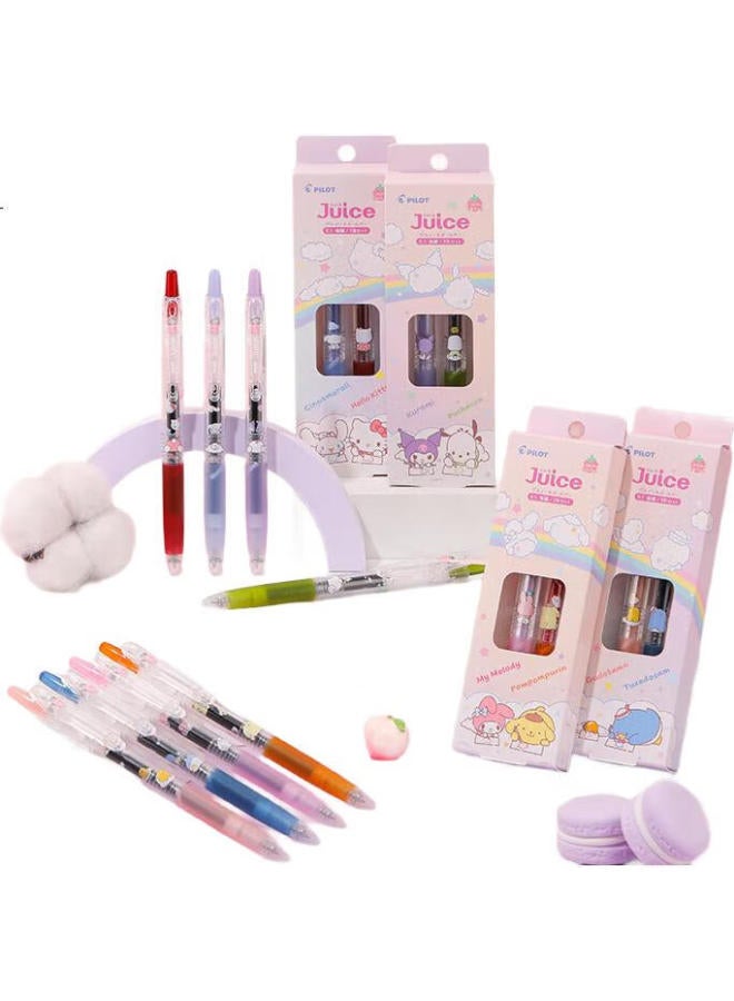 Pilot Juice Pen Sanrio Series Retractable Gel Pen 0.5Mm Black High-Quality Student Water-Based Pen Stationery Set, Dandan Gou 1 Pen + 1 Refill - Image 3
