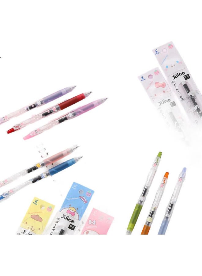 Pilot Juice Pen Sanrio Series Retractable Gel Pen 0.5Mm Black High-Quality Student Water-Based Pen Stationery Set, Dandan Gou 1 Pen + 1 Refill - Image 2
