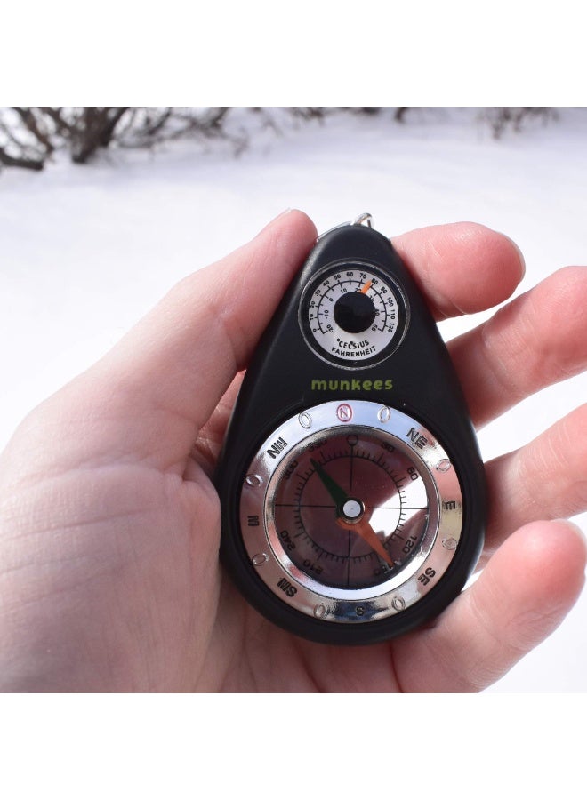 Munkees KEYCHAIN COMPASS WITH THERMOMETER - Image 1