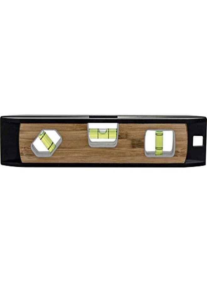 Bon 34-159 Aluminum & Bamboo Torpedo Level, 10"" - Image 1