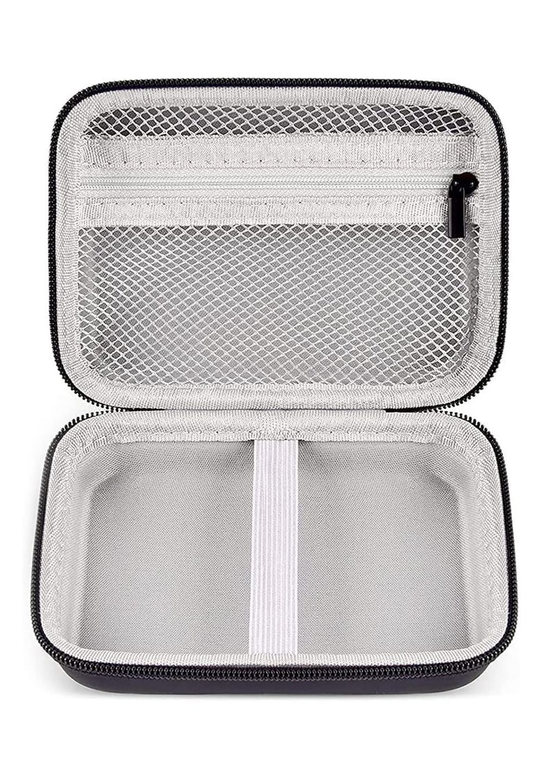 KASTWAVE - Case Compatible with NIIMBOT D11 Label Maker Printer, Hard Carry Case for Labeler Makers & Labeling Tapes, Storage Bag for Phomemo D30, Canon, Mini Photo Printer & Label Paper Accessories, Black - Image 1