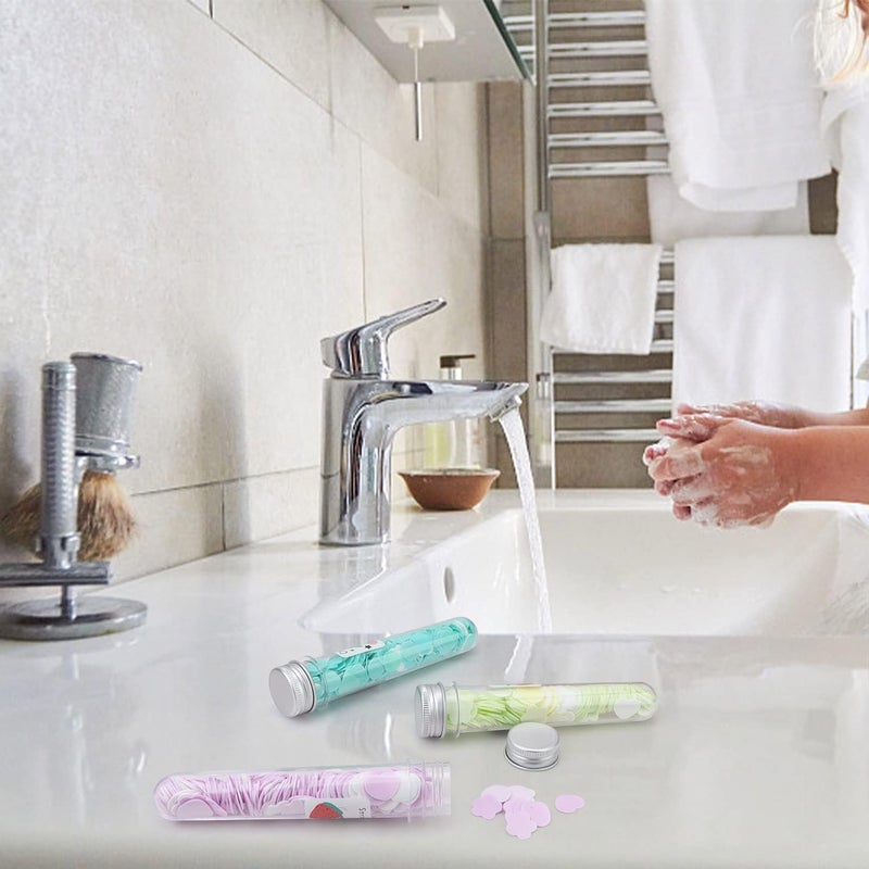 APEROL DESIGN APEROL DESIGN Tube Shape Bottle Paper Soap Clean Soft Bath For Travel Essentials for Women Men Handwash Travel Accessories for Kids 6  - Image 2