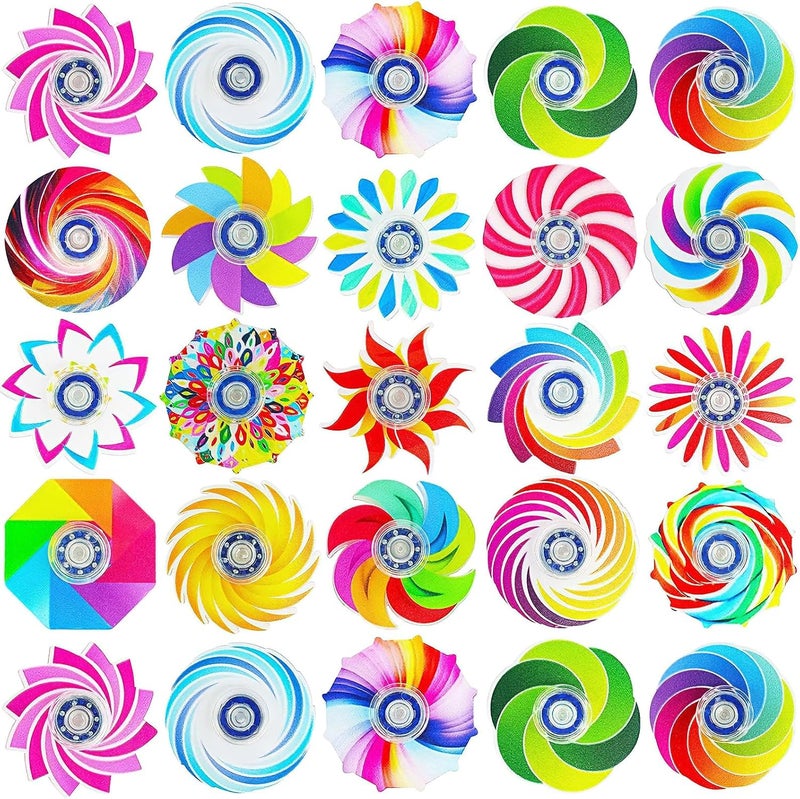 MYREQIA 40 Pcs Pop Fidget Spinner Fidget Toys,Party Favors Supplies Birthday Gifts Goodie Bags Stuffers for Kids Adults,Sensory Toys for Anxiety ADHD Stress Relief,Carnival Treasure Box Toys Classroom Prizes - Image 1