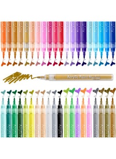 Ohuhu 40 Colors Acrylic Paint Pens: Acrylic Paint Markers For Easter Eggs Rock Painting Diy Water-Based Paint Markers For Stone Wood Glass Ceramic Fabric Canvas Plastic Metal  - Image 1