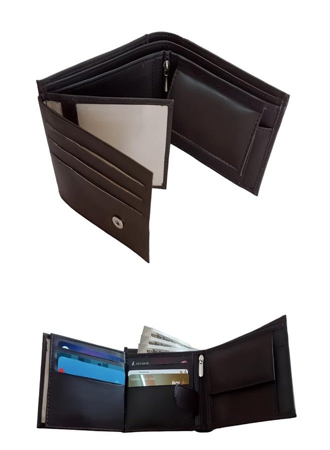 CELED Custom Name Wallet for Men | Stylish Tri-Fold Wallet with Extra Storage (Black) - Image 3