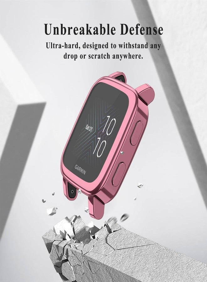 Vanjua 4 Pack Case for Garmin Venu Sq 2 / Venu Sq Screen Protector Case, Soft TPU All-Around Protective Screen Cover Bumper Frame Compatible with Garmin Venu Sq 2 Music/Venu Sq Music Smartwatch (4Pack D) - Image 4