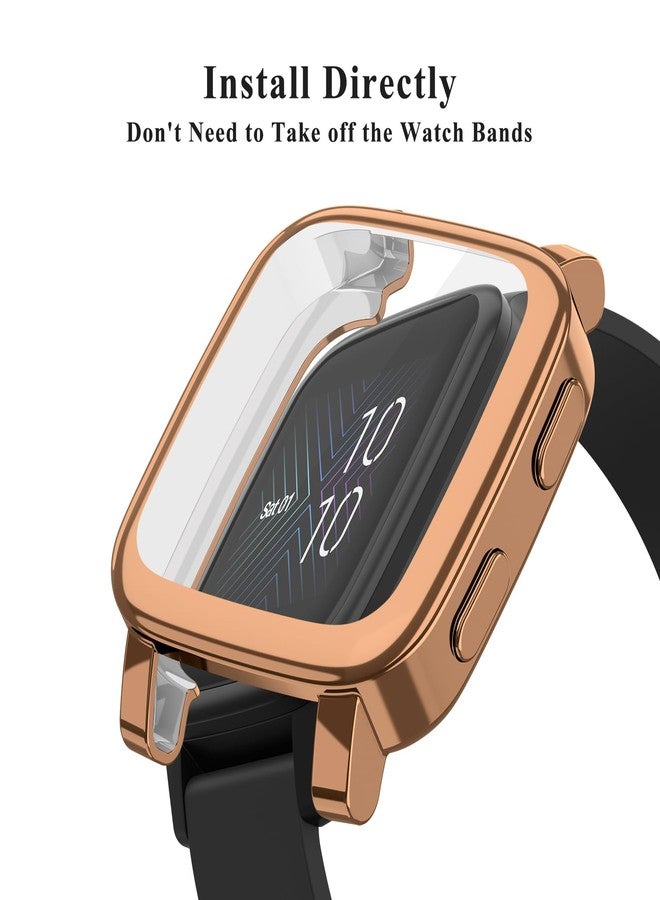 Vanjua 4 Pack Case for Garmin Venu Sq 2 / Venu Sq Screen Protector Case, Soft TPU All-Around Protective Screen Cover Bumper Frame Compatible with Garmin Venu Sq 2 Music/Venu Sq Music Smartwatch (4Pack D) - Image 5