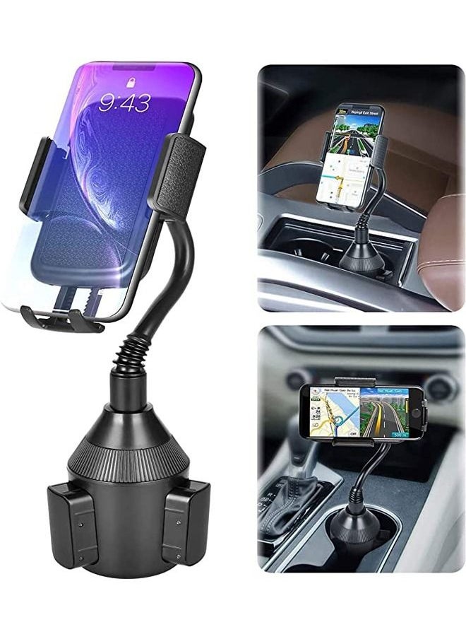 PADOM Padom Car Cup Holder Phone Mount with A Long Flexible Neck for any Cell Phones iPhone 11 Pro iPhone Max iPhone SE iPhone XS iPhone Max iPhone X iPhone 8 iPhone 7 Plus Galaxy Google Pixel  - Image 3