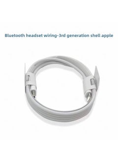 Apple Data Cable Suitable For Mobile Phone TWS Bluetooth Headset USB Charging Cable Second Generation Third Generation Sixth Generation Seventh Generation With Machine Cable-Color:White -Length:0.3m