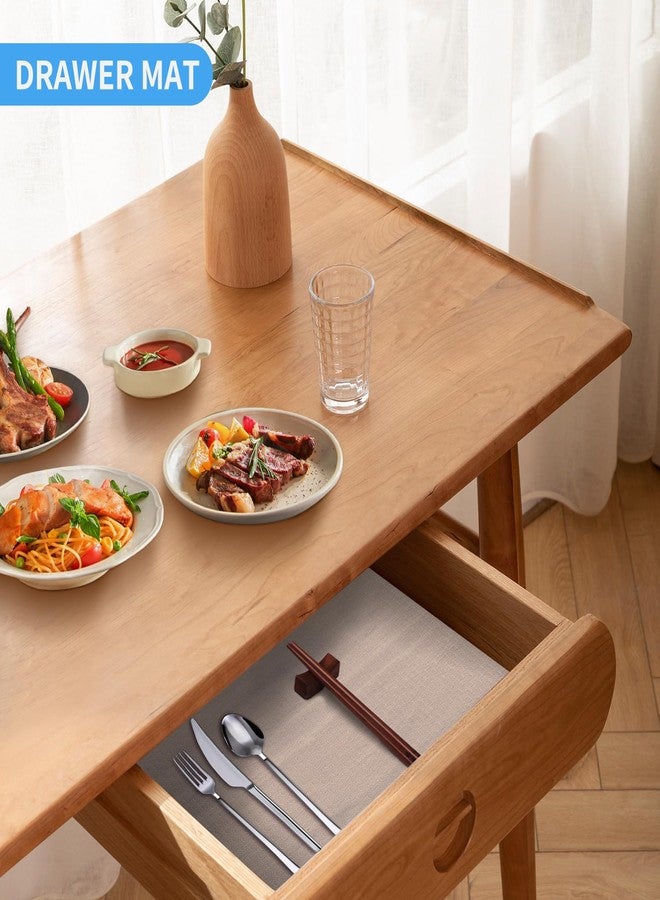 Bloss بطانات رفوف بلاستيكية شفافة مقاومة للماء لخزائن المطبخ غير لاصقة حصيرة درج بطانات ثلاجة (17.7 بوصة × 78.7 بوصة) ورق رفوف متين للحمام والمطبخ والمكاتب والرفوف والخزائن - Image 3