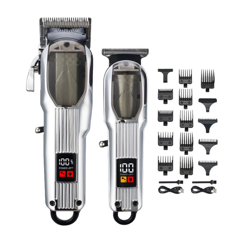 Rechargeable electric digital hair clipper  ZCC217-301 Silver  standard - Image 1