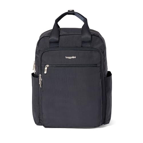 Baggallini Commuter Laptop Backpack - Lightweight 15x11 Travel Backpack w/RFID & Luggage Sleeve - Image 1