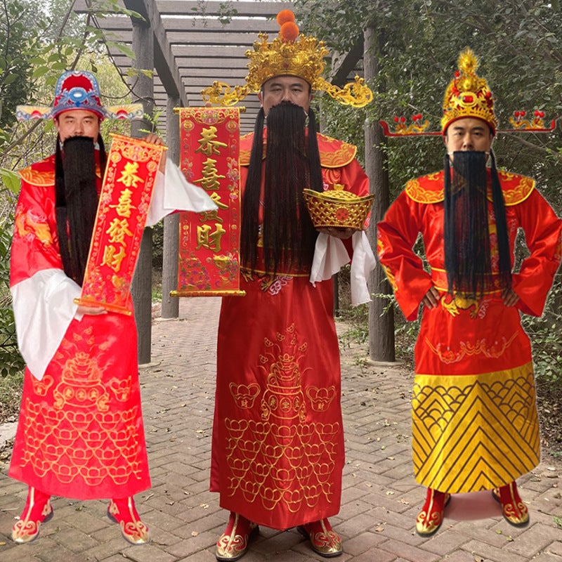God Of Wealth Clothing Clothes Set Adult Men'S And Women'S Annual Meeting Opening Ceremony New Year Performance Clothing God Of Wealth Suit - Image 5
