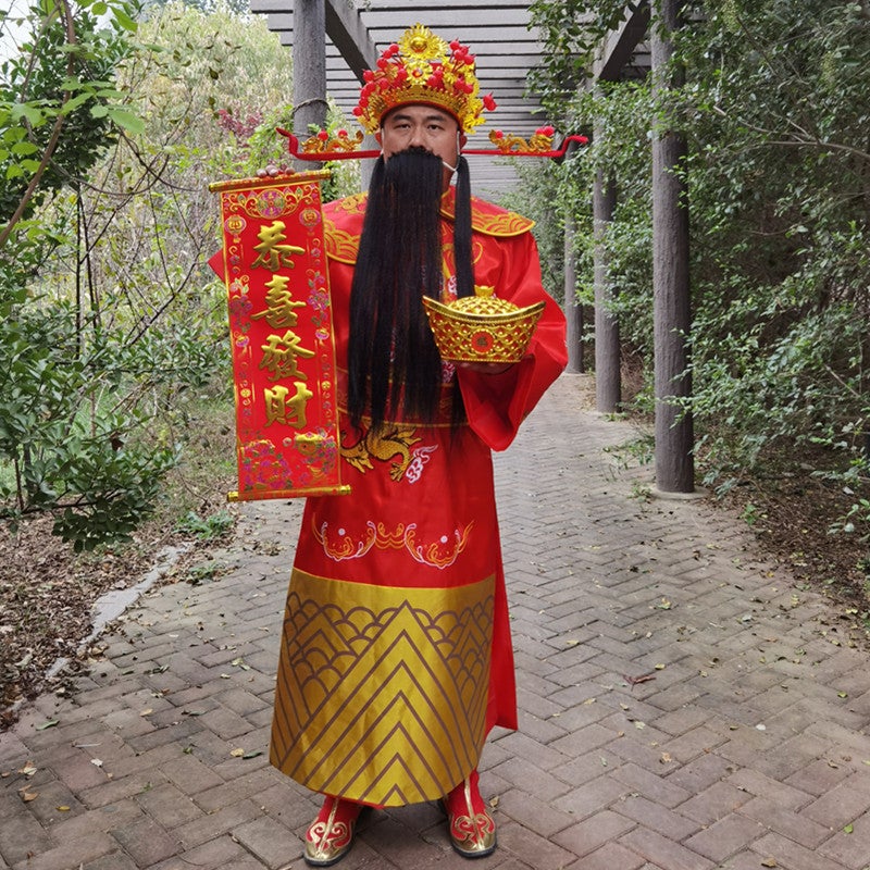 God Of Wealth Clothing Clothes Set Adult Men'S And Women'S Annual Meeting Opening Ceremony New Year Performance Clothing God Of Wealth Suit - Image 1