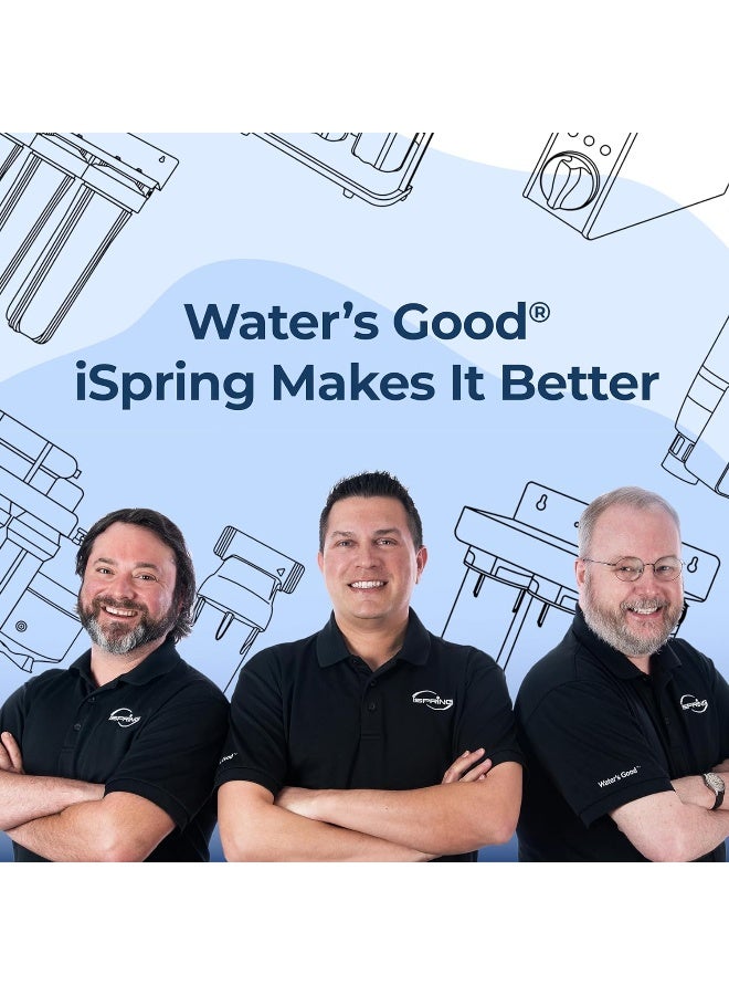 iSpring US31 Classic 3-Stage Under Sink Water Filtration System for Drinking Tankless High Capacity Sediment + Carbon + Carbon Newest Version  - Image 5