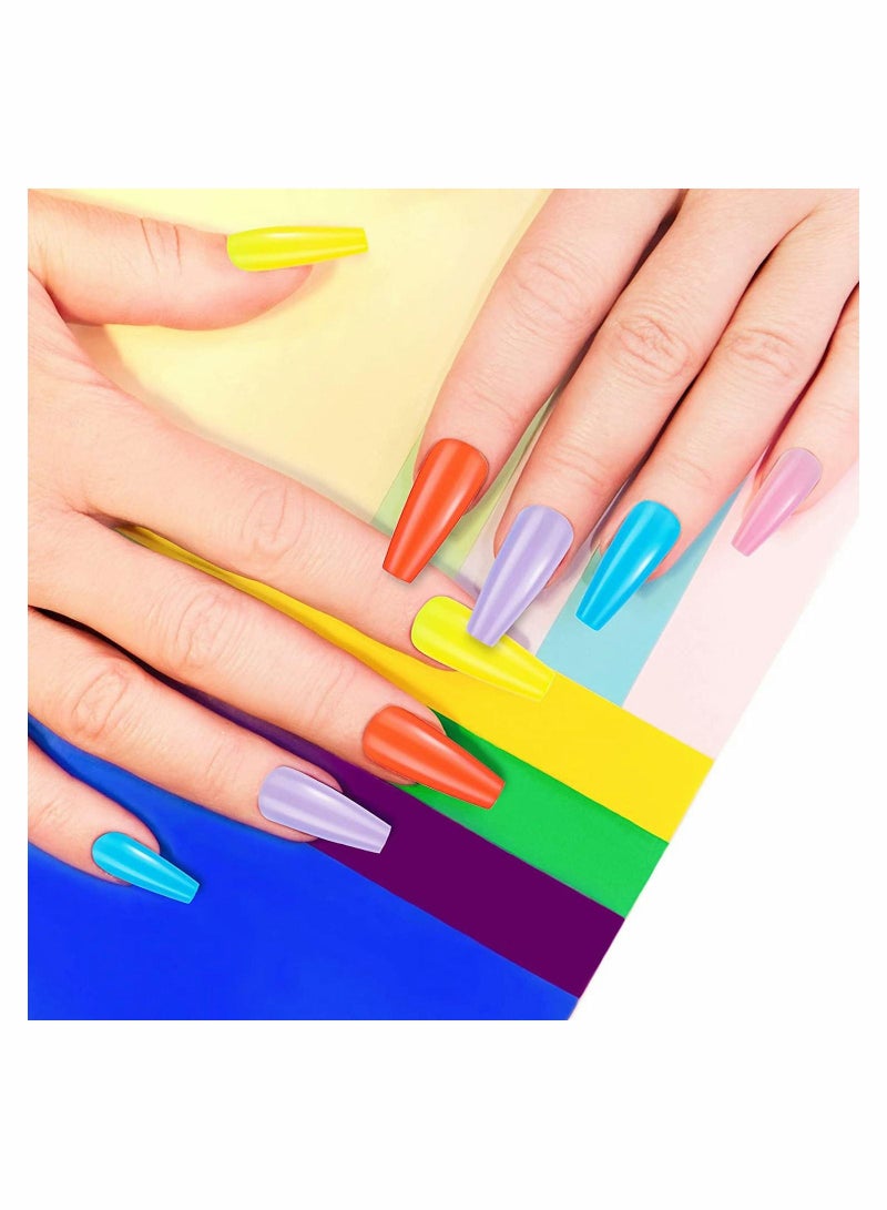 KASTWAVE 100 Pieces Artificial Fake Nails With Box - Image 3